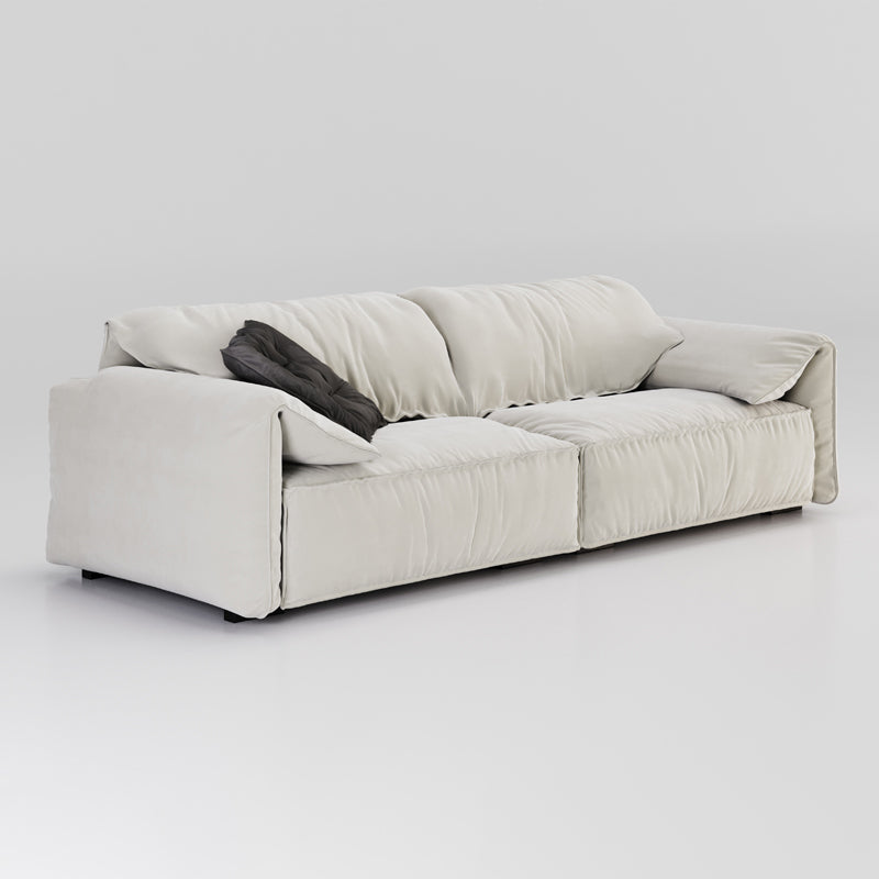 Stain-Resistant Faux Leather Sofa 2-seater Pillow Top Arm Couch Clearhalo 'furn' 'furn_sofas' 'Furniture' 'furniture_sofas' 'Living Room Furniture' 'Sofa' 'sofas' 4919046