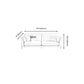 Scandinavian Upholstered Faux Leather Sofa Beige Sewn Pillow Back Couch Clearhalo 'furn' 'furn_sofas' 'Furniture' 'furniture_sofas' 'Living Room Furniture' 'Sofa' 'sofas' 4919069