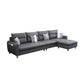 106.3" W √ó 55.9" D √ó 33.5" H High Back Square Arm Sectional with Storage Dark Gray Sponge Clearhalo 'furn' 'furn_sectionals' 'Furniture' 'furniture_sectionals' 'Living Room Furniture' 'Sectionals' 4919079