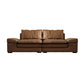 Modern Faux Leather Sectional Tan Cushion Back Sofa for Living Room 102"L x 47"W x 35"H Latex Clearhalo 'furn' 'furn_sectionals' 'Furniture' 'furniture_sectionals' 'Living Room Furniture' 'Sectionals' 4919173