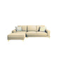 Modern Genuine Leather Sectional Square Arm Sofa with Removable Cushions 100"L x 67"W x 31"H Khaki Left Clearhalo 'furn' 'furn_sectionals' 'Furniture' 'furniture_sectionals' 'Living Room Furniture' 'Sectionals' 4919189