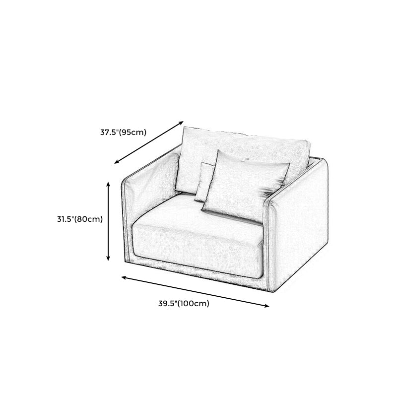 Faux Leather Sectional Square Arm Cushion Back Sofa for Living Room Clearhalo 'furn' 'furn_sectionals' 'Furniture' 'furniture_sectionals' 'Living Room Furniture' 'Sectionals' 4919238