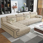 140.94"L x 68.5"W x 33.46"H Pillow Top Arm Sofa and Chaise Cushion Back Sectionals Khaki Left Clearhalo 'furn' 'furn_sectionals' 'Furniture' 'furniture_sectionals' 'Living Room Furniture' 'Sectionals' 4919270