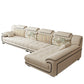 140.94"L x 68.5"W x 33.46"H Pillow Top Arm Sofa and Chaise Cushion Back Sectionals Khaki Right Sponge Clearhalo 'furn' 'furn_sectionals' 'Furniture' 'furniture_sectionals' 'Living Room Furniture' 'Sectionals' 4919275