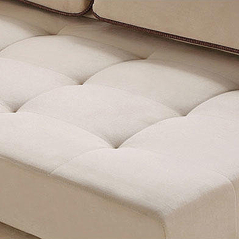 140.94"L x 68.5"W x 33.46"H Pillow Top Arm Sofa and Chaise Cushion Back Sectionals Clearhalo 'furn' 'furn_sectionals' 'Furniture' 'furniture_sectionals' 'Living Room Furniture' 'Sectionals' 4919276