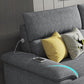 35.43"High Pillow Top Arm Sectional Slipcovered Sofa with Cushion Back Clearhalo 'furn' 'furn_sectionals' 'Furniture' 'furniture_sectionals' 'Living Room Furniture' 'Sectionals' 4919304