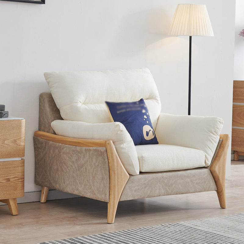 30.71"High Pillow Top Arm Sofa Fabric Cushion Back Sectional for Living Room 43"L x 36"W x 31"H Clearhalo 'furn' 'furn_sectionals' 'Furniture' 'furniture_sectionals' 'Living Room Furniture' 'Sectionals' 4919355