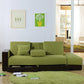 80.7"L √ó 40.16"W √ó 27.95"H One Arm Sectional Slipcovered Sofa with Storage Green Clearhalo 'furn' 'furn_sectionals' 'Furniture' 'furniture_sectionals' 'Living Room Furniture' 'Sectionals' 4919417