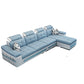 108.3"L √ó 57.09"W √ó 35.43"H Sloped Arms Sectional Slipcovered Sofa with Pocket Storage Light Blue Linen Blend Sponge Clearhalo 'furn' 'furn_sectionals' 'Furniture' 'furniture_sectionals' 'Living Room Furniture' 'Sectionals' 4919437