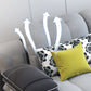 Scandinavian Light Gray Pillow Top Arm Sofa Slipcovered Sectional with Pocket Storage Clearhalo 'furn' 'furn_sectionals' 'Furniture' 'furniture_sectionals' 'Living Room Furniture' 'Sectionals' 4919447