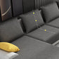 Scandinavian L-Shape Slipcovered Sofa and Chaise Pillow Back Cushions Sectional Clearhalo 'furn' 'furn_sectionals' 'Furniture' 'furniture_sectionals' 'Living Room Furniture' 'Sectionals' 4919467