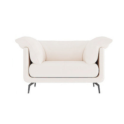 Pillow Top Arm Sectionals 33.46"High Removable Cushion Sofa for Living Room, Beige 46.5"L x 35"W x 33.5"H Clearhalo 'furn' 'furn_sectionals' 'Furniture' 'furniture_sectionals' 'Living Room Furniture' 'Sectionals' 4919478