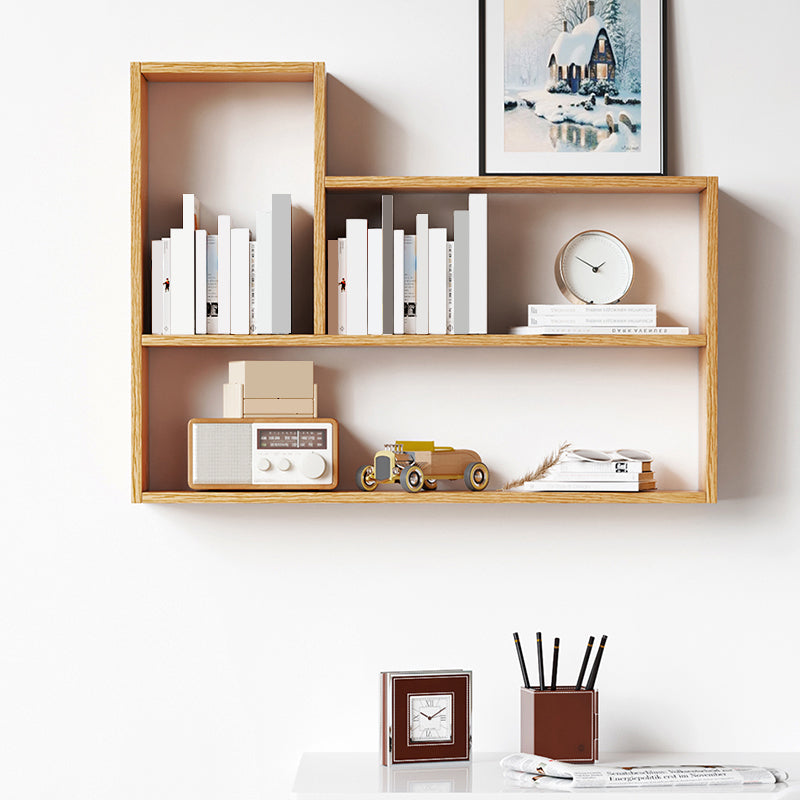 Contemporary Wood Bookcase Closed Back Wall Mounted Bookshelf for Home Office Clearhalo 'Bookcases' 'Furniture' 'furniture_bookcases' 'Office Furniture' 4924125