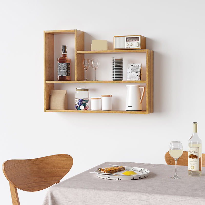 Contemporary Wood Bookcase Closed Back Wall Mounted Bookshelf for Home Office Clearhalo 'Bookcases' 'Furniture' 'furniture_bookcases' 'Office Furniture' 4924127