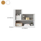 Contemporary Wood Bookcase Closed Back Wall Mounted Bookshelf for Home Office Clearhalo 'Bookcases' 'Furniture' 'furniture_bookcases' 'Office Furniture' 4924130