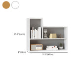 Contemporary Wood Bookcase Closed Back Wall Mounted Bookshelf for Home Office Clearhalo 'Bookcases' 'Furniture' 'furniture_bookcases' 'Office Furniture' 4924131
