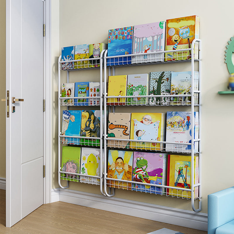 Modern Style Bookshelf Metal Wall Mounted Bookcase for Home Office Clearhalo 'Bookcases' 'furn' 'furn_bookcases' 'Furniture' 'furniture_bookcases' 'Office Furniture' 4924160