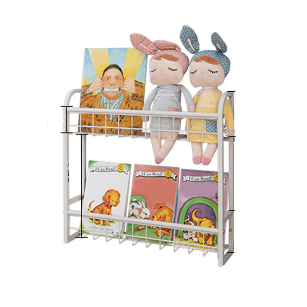 Modern Style Bookshelf Metal Wall Mounted Bookcase for Home Office 20.3"L x 4.6"W x 18.9"H Clearhalo 'Bookcases' 'furn' 'furn_bookcases' 'Furniture' 'furniture_bookcases' 'Office Furniture' 4924161