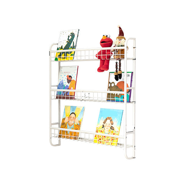 Modern Style Bookshelf Metal Wall Mounted Bookcase for Home Office 32.1"L x 4.6"W x 34.5"H Clearhalo 'Bookcases' 'furn' 'furn_bookcases' 'Furniture' 'furniture_bookcases' 'Office Furniture' 4924166