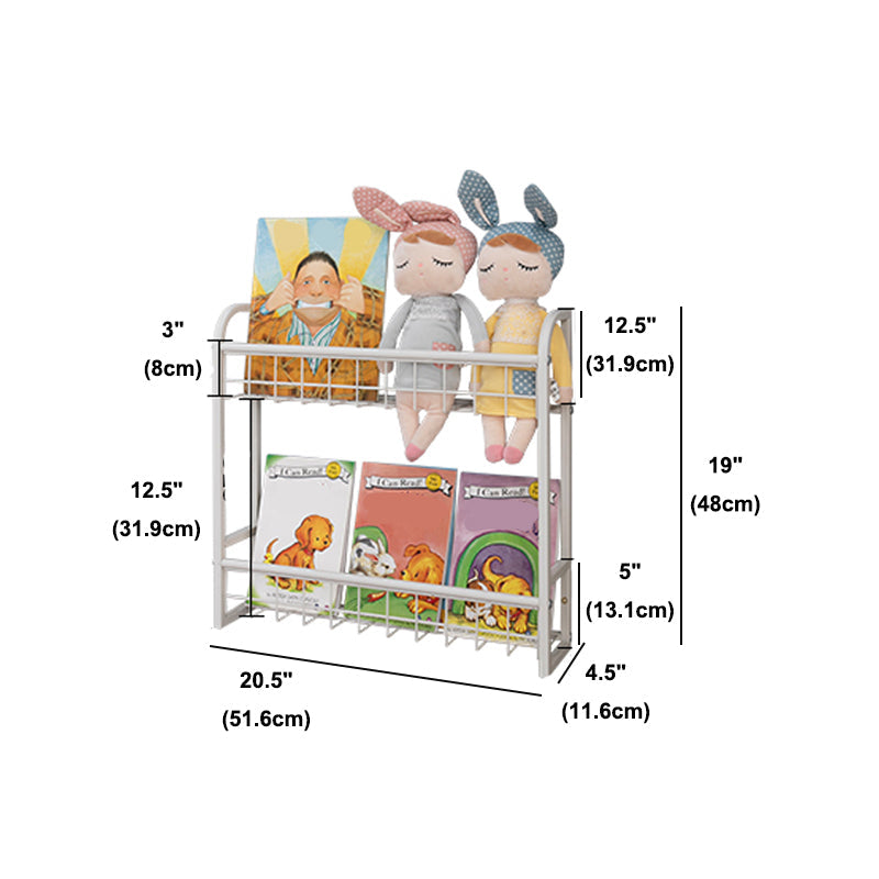 Modern Style Bookshelf Metal Wall Mounted Bookcase for Home Office Clearhalo 'Bookcases' 'furn' 'furn_bookcases' 'Furniture' 'furniture_bookcases' 'Office Furniture' 4924177