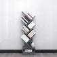 Modern Closed Back Bookshelf Manufactured Wood Vertical Bookcase for Home 14.6"L x 8.3"W x 48.1"H Dark Gray Clearhalo 'Bookcases' 'furn' 'furn_bookcases' 'Furniture' 'furniture_bookcases' 'Office Furniture' 4924186