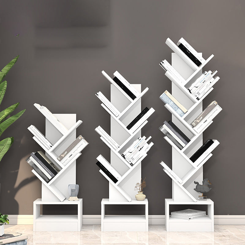 Modern Closed Back Bookshelf Manufactured Wood Vertical Bookcase for Home Clearhalo 'Bookcases' 'furn' 'furn_bookcases' 'Furniture' 'furniture_bookcases' 'Office Furniture' 4924188