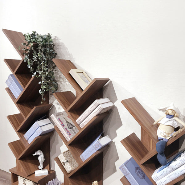 Modern Closed Back Bookshelf Manufactured Wood Vertical Bookcase for Home Clearhalo 'Bookcases' 'furn' 'furn_bookcases' 'Furniture' 'furniture_bookcases' 'Office Furniture' 4924196