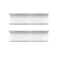 7.87"H Bookshelf Contemporary Style Wall Mounted Bookcase for Office Home 23.6"L x 5.9"W x 7.9"H White 2 Piece Set Clearhalo 'Bookcases' 'furn' 'furn_bookcases' 'Furniture' 'furniture_bookcases' 'Office Furniture' 4924216