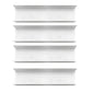 7.87"H Bookshelf Contemporary Style Wall Mounted Bookcase for Office Home 23.6"L x 5.9"W x 7.9"H White 4 Piece Set Clearhalo 'Bookcases' 'furn' 'furn_bookcases' 'Furniture' 'furniture_bookcases' 'Office Furniture' 4924219