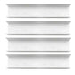 7.87"H Bookshelf Contemporary Style Wall Mounted Bookcase for Office Home 31.5"L x 5.9"W x 7.9"H White 4 Piece Set Clearhalo 'Bookcases' 'furn' 'furn_bookcases' 'Furniture' 'furniture_bookcases' 'Office Furniture' 4924224