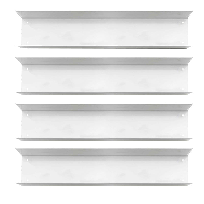 7.87"H Bookshelf Contemporary Style Wall Mounted Bookcase for Office Home 31.5"L x 5.9"W x 7.9"H White 4 Piece Set Clearhalo 'Bookcases' 'furn' 'furn_bookcases' 'Furniture' 'furniture_bookcases' 'Office Furniture' 4924224