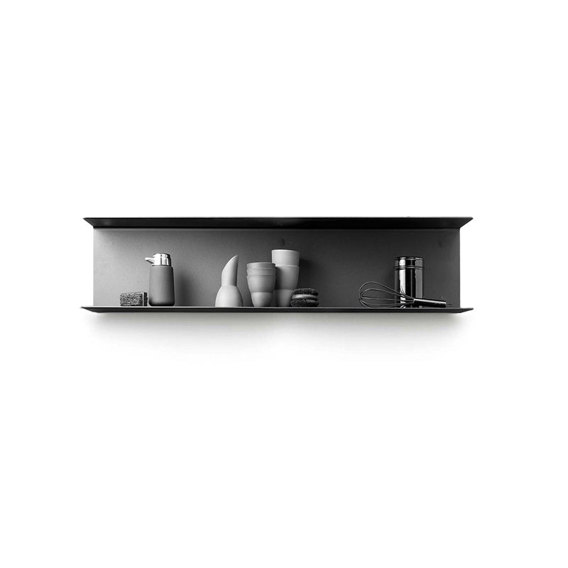 7.87"H Bookshelf Contemporary Style Wall Mounted Bookcase for Office Home 23.6"L x 5.9"W x 7.9"H Black 1 Piece Clearhalo 'Bookcases' 'furn' 'furn_bookcases' 'Furniture' 'furniture_bookcases' 'Office Furniture' 4924226