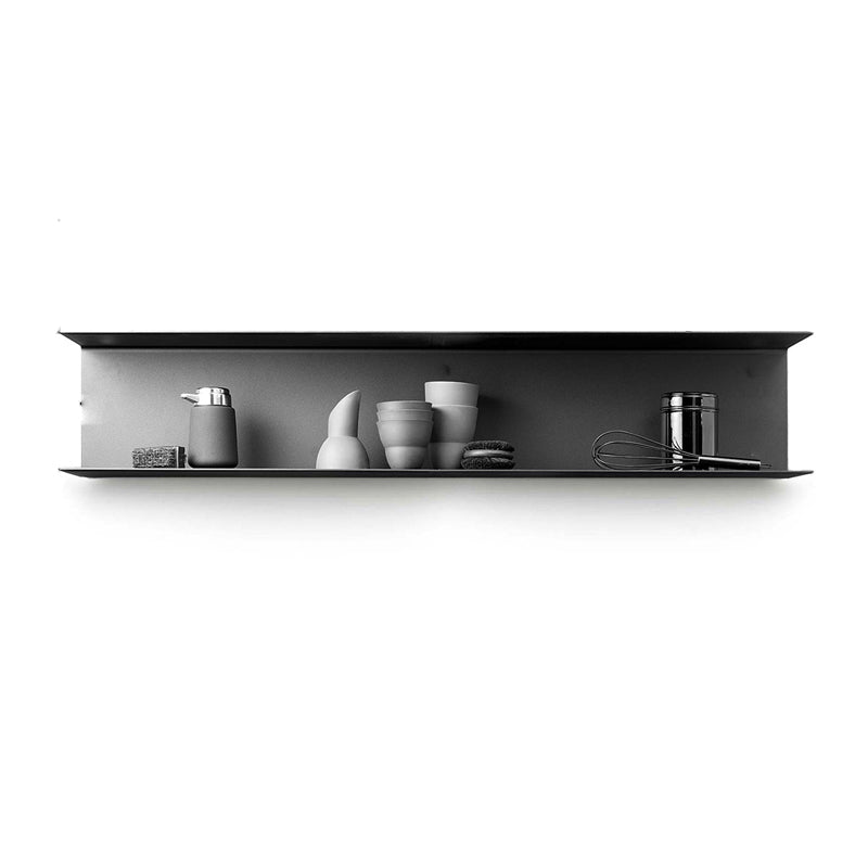 7.87"H Bookshelf Contemporary Style Wall Mounted Bookcase for Office Home 31.5"L x 5.9"W x 7.9"H Black 1 Piece Clearhalo 'Bookcases' 'furn' 'furn_bookcases' 'Furniture' 'furniture_bookcases' 'Office Furniture' 4924232