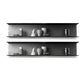 7.87"H Bookshelf Contemporary Style Wall Mounted Bookcase for Office Home 31.5"L x 5.9"W x 7.9"H Black 2 Piece Set Clearhalo 'Bookcases' 'furn' 'furn_bookcases' 'Furniture' 'furniture_bookcases' 'Office Furniture' 4924233
