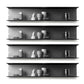 7.87"H Bookshelf Contemporary Style Wall Mounted Bookcase for Office Home 31.5"L x 5.9"W x 7.9"H Black 4 Piece Set Clearhalo 'Bookcases' 'furn' 'furn_bookcases' 'Furniture' 'furniture_bookcases' 'Office Furniture' 4924234
