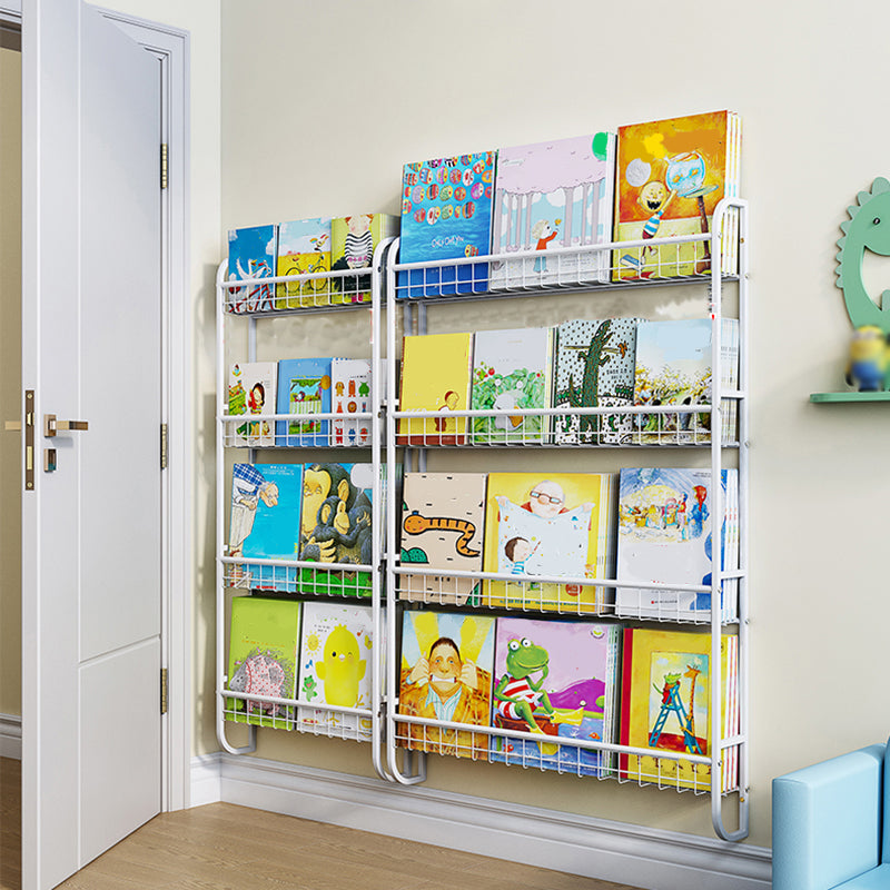 Modern Style Metal Bookshelf Wall Mounted Bookcase for Bedroom Clearhalo 'Bookcases' 'furn' 'furn_bookcases' 'Furniture' 'furniture_bookcases' 'Office Furniture' 4924242