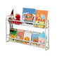 Modern Style Metal Bookshelf Wall Mounted Bookcase for Bedroom 32.1"L x 4.6"W x 18.9"H Clearhalo 'Bookcases' 'furn' 'furn_bookcases' 'Furniture' 'furniture_bookcases' 'Office Furniture' 4924249