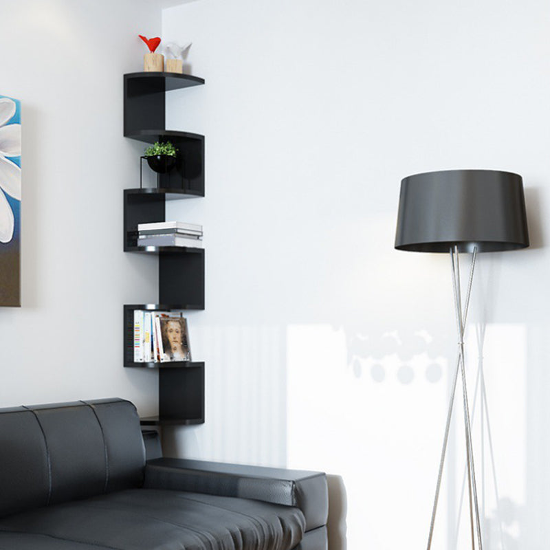 Contemporary Wall Mounted Bookcase Engineered Wood Bookshelf for Home Office Clearhalo 'Bookcases' 'Furniture' 'furniture_bookcases' 'Office Furniture' 4924265