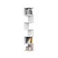 Contemporary Wall Mounted Bookcase Engineered Wood Bookshelf for Home Office White 7.9"L x 7.9"W x 52"H Clearhalo 'Bookcases' 'Furniture' 'furniture_bookcases' 'Office Furniture' 4924270