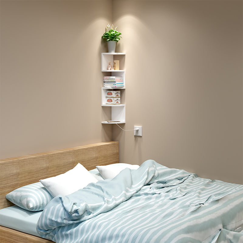 Contemporary Wall Mounted Bookcase Engineered Wood Bookshelf for Home Office Clearhalo 'Bookcases' 'Furniture' 'furniture_bookcases' 'Office Furniture' 4924283