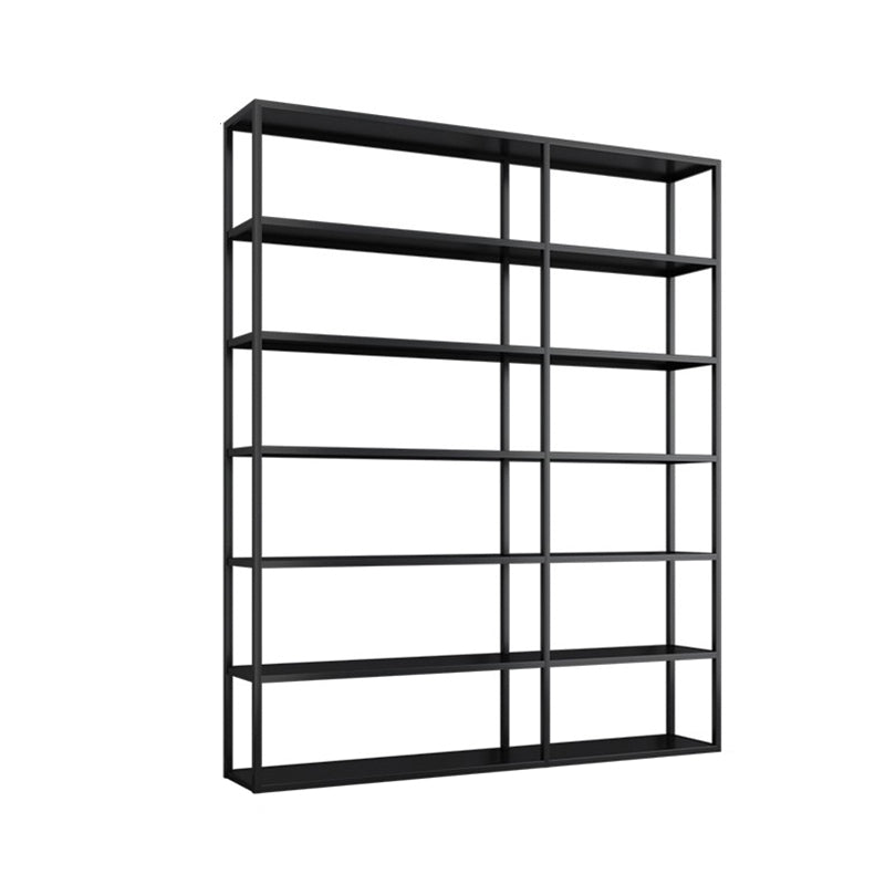 9.84"W Bookshelf Open Back Modern Style Bookcase for Home and Office Matte Black Clearhalo 'Bookcases' 'furn' 'furn_bookcases' 'Furniture' 'furniture_bookcases' 'Office Furniture' 4924291