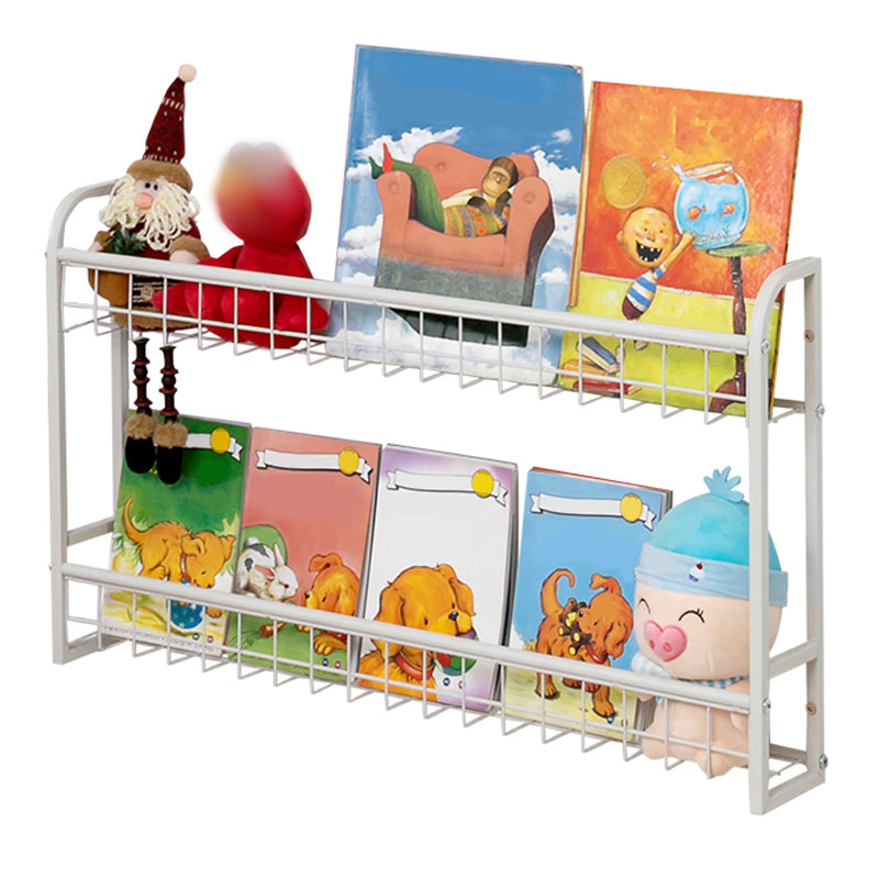 Modern Style Bookshelf Wall Mounted Metal Bookcase for Kid Room 32.1"L x 4.6"W x 18.9"H Clearhalo 'Bookcases' 'furn' 'furn_bookcases' 'Furniture' 'furniture_bookcases' 'Office Furniture' 4924335