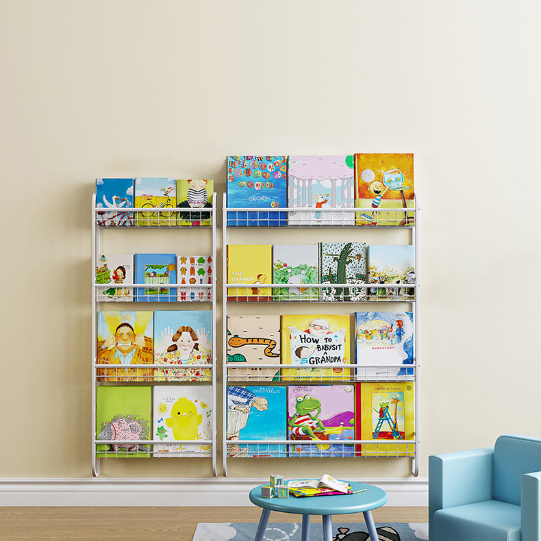 Modern Style Bookshelf Wall Mounted Metal Bookcase for Kid Room Clearhalo 'Bookcases' 'furn' 'furn_bookcases' 'Furniture' 'furniture_bookcases' 'Office Furniture' 4924344