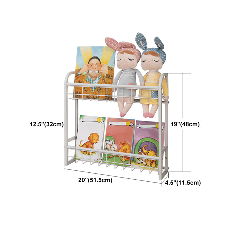 Modern Style Bookshelf Wall Mounted Metal Bookcase for Kid Room Clearhalo 'Bookcases' 'furn' 'furn_bookcases' 'Furniture' 'furniture_bookcases' 'Office Furniture' 4924346