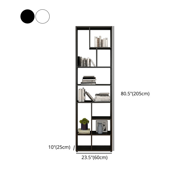 80.71"H Bookcase Open Back Contemporary Style Bookshelf for Office Home Clearhalo 'Bookcases' 'furn' 'furn_bookcases' 'Furniture' 'furniture_bookcases' 'Office Furniture' 4924364