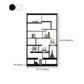 80.71"H Bookcase Open Back Contemporary Style Bookshelf for Office Home Clearhalo 'Bookcases' 'furn' 'furn_bookcases' 'Furniture' 'furniture_bookcases' 'Office Furniture' 4924366