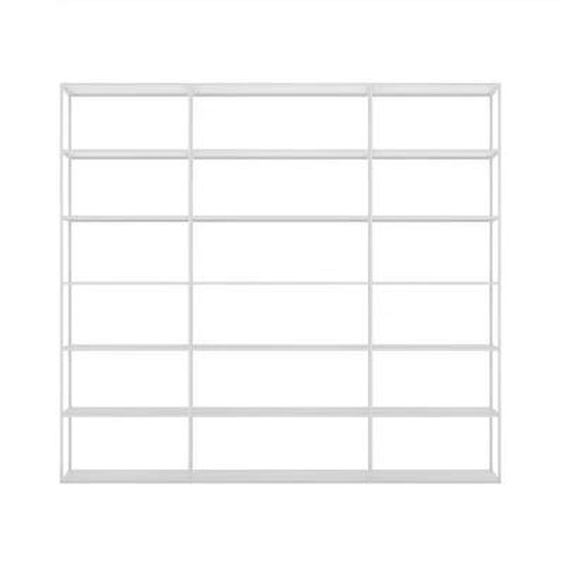 70.87"H Bookcase Open Back Contemporary Style Bookshelf for Home Office 71"L x 10"W x 71"H White Clearhalo 'Bookcases' 'furn' 'furn_bookcases' 'Furniture' 'furniture_bookcases' 'Office Furniture' 4924371