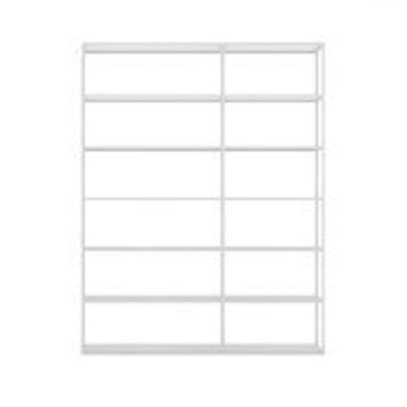 70.87"H Bookcase Open Back Contemporary Style Bookshelf for Home Office 63"L x 9.8"W x 70.9"H White Clearhalo 'Bookcases' 'furn' 'furn_bookcases' 'Furniture' 'furniture_bookcases' 'Office Furniture' 4924374