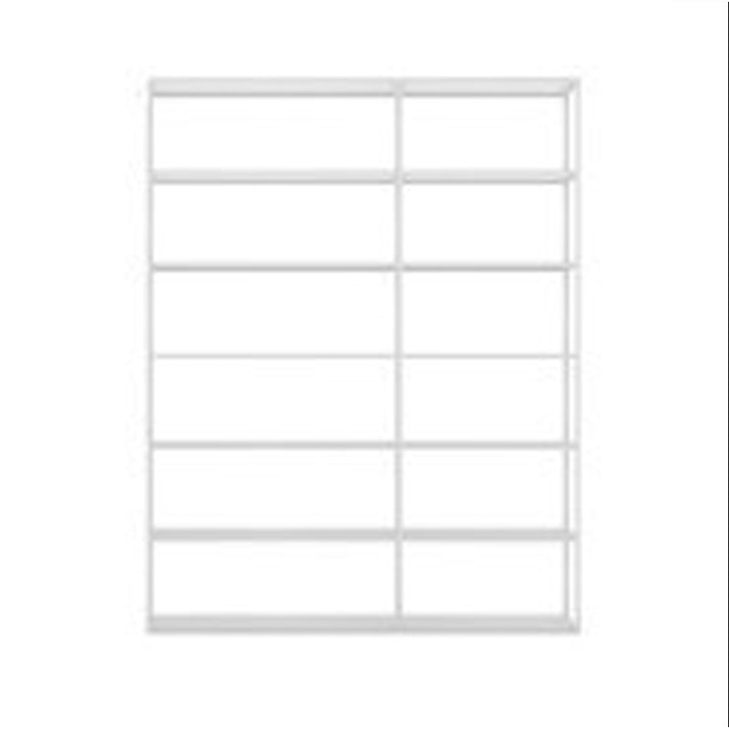 70.87"H Bookcase Open Back Contemporary Style Bookshelf for Home Office 47"L x 10"W x 71"H White Clearhalo 'Bookcases' 'furn' 'furn_bookcases' 'Furniture' 'furniture_bookcases' 'Office Furniture' 4924377