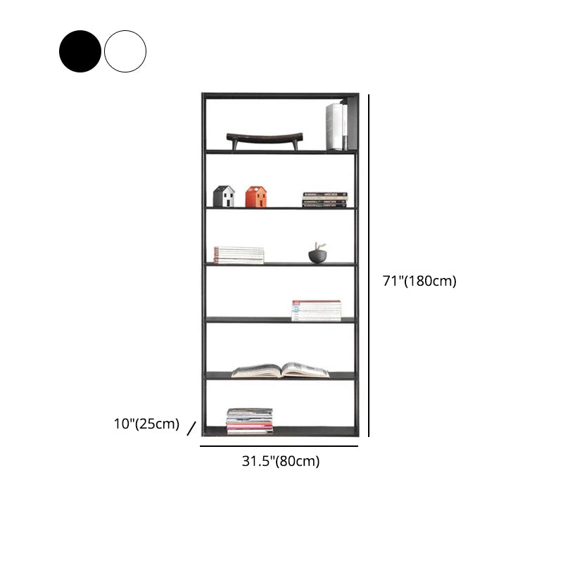 70.87"H Bookcase Open Back Contemporary Style Bookshelf for Home Office Clearhalo 'Bookcases' 'furn' 'furn_bookcases' 'Furniture' 'furniture_bookcases' 'Office Furniture' 4924385